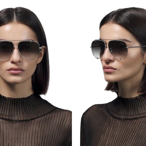 NEW DITA TALON-23007-D 18K GOLD GREY UNISEX TITANIUM SUNGLASSES DITA - Picture 2 of 16